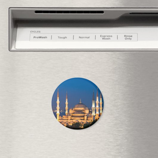 Istanbul - Sultan Ahmed-moskee bij nachtmagneet Magneet (Insitu (Vaatwasser))