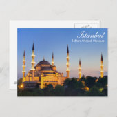Istanbul - Sultan Ahmed Mosque bij briefkaart 's n (Voorkant / Achterkant)