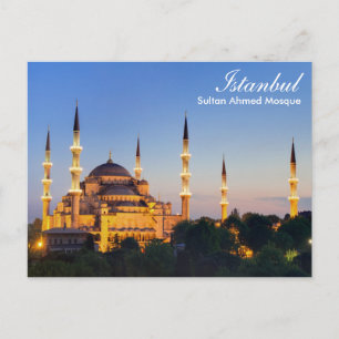 Istanbul - Sultan Ahmed Mosque bij briefkaart 's n