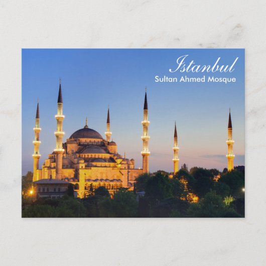 Istanbul - Sultan Ahmed Mosque bij briefkaart 's n (Voorkant)