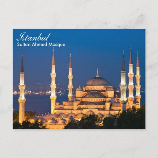 Istanbul - Sultan Ahmed Mosque bij briefkaart 's n (Voorkant)