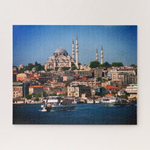 Istanbul, Sultan Ahmed Mosques panorama, Turkije Legpuzzel