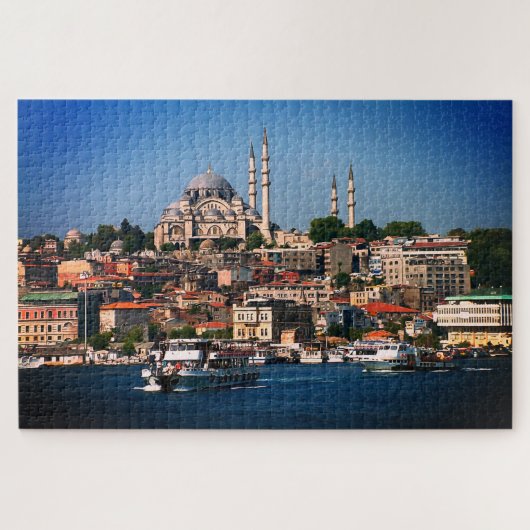Istanbul, Sultan Ahmed panorama, Turkije/Groot Legpuzzel (Horizontaal)