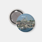 Istanbul, Sultan Ahmed, Turkije (Fridge Magnet) Magneet (Voorkant / Achterkant)