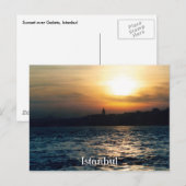 Istanbul Sunset Briefkaart (Voorkant / Achterkant)