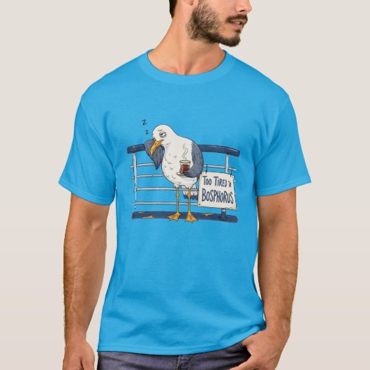 Istanbul-thema meeuw t-shirt (Voorkant)