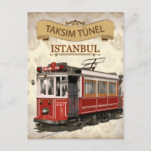 Istanbul Tower Turkije Travel waterverf Briefkaart