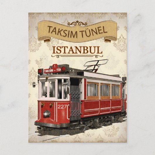 Istanbul Tower Turkije Travel waterverf Briefkaart (Voorkant)