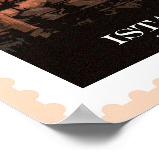 Istanbul Travel Poster (Hoek)