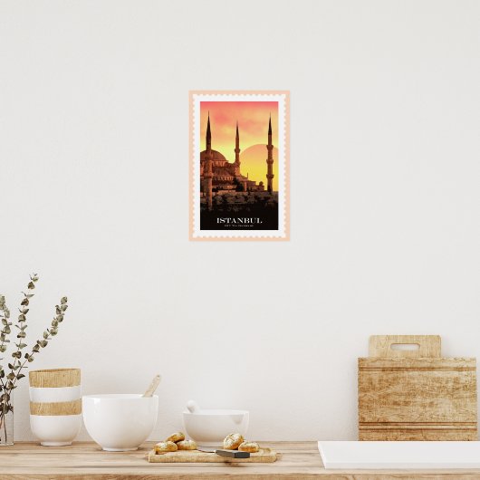 Istanbul Travel Poster (Keuken)