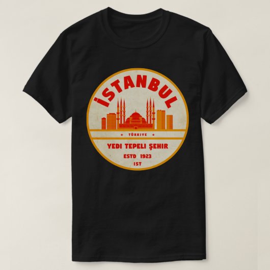 Istanbul Turkey 13 T-shirt (Design voorkant)