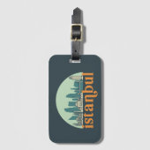 Istanbul Turkey  City Skyline Cityscape Art Bagagelabel (Voorkant (verticaal))