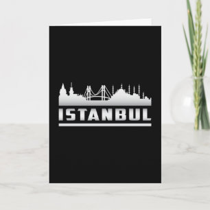 Istanbul Turkey City Skyline Cityscape Funny Gift Kaart