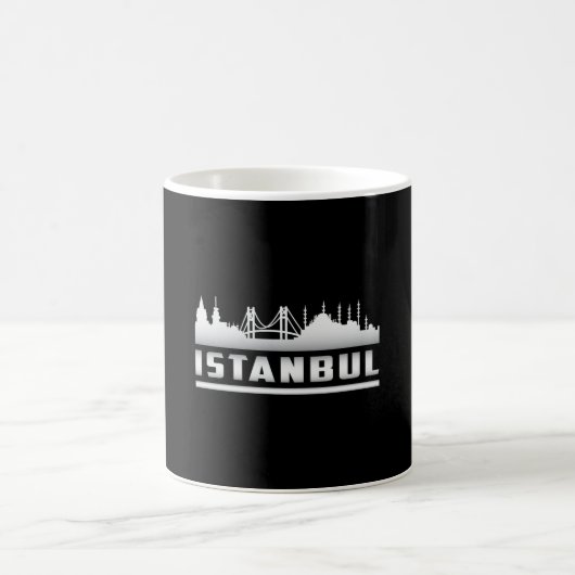 Istanbul Turkey City Skyline Cityscape Funny Gift Koffiemok (Center)
