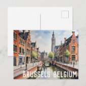 Istanbul Turkey Mosque Waterverf Painting Briefkaart (Voorkant / Achterkant)