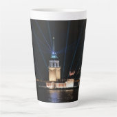 Istanbul Turkey Night Light Scene Travel landscape Latte Mok (Voorkant)