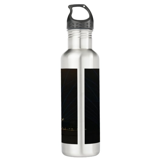 Istanbul Turkey Night Light Scene Travel landscape Waterfles (Achterkant)