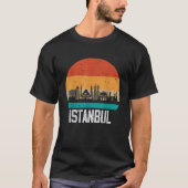 Istanbul Turkey Retro  Sunset Skyline Istan T-shirt (Voorkant)
