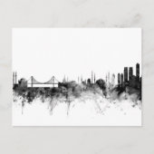 Istanbul Turkey Skyline Briefkaart (Voorkant)