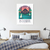 Istanbul Turkey Skyline Canvas Afdruk (Insitu (Slaapkamer))
