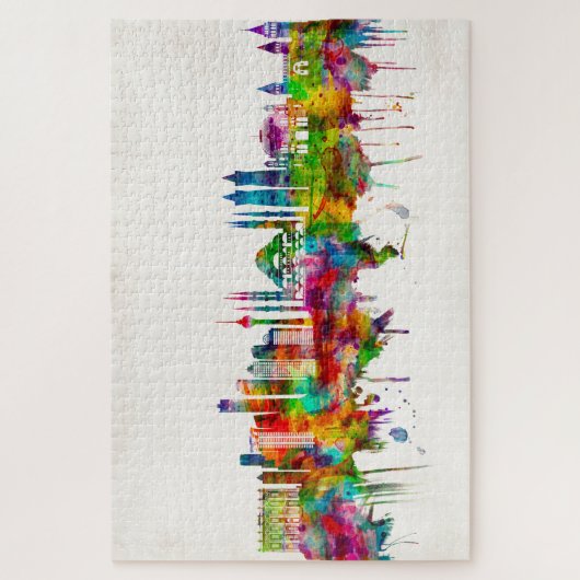 Istanbul Turkey Skyline Legpuzzel (Verticaal)