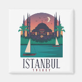  Istanbul Turkey Skyline Magnet (Voorkant)