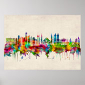 Istanbul Turkey Skyline Poster (Voorkant)