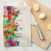 Istanbul Turkey Skyline Theedoek (Quarter Fold)