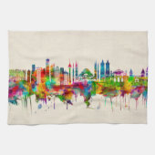 Istanbul Turkey Skyline Theedoek (Horizontaal)