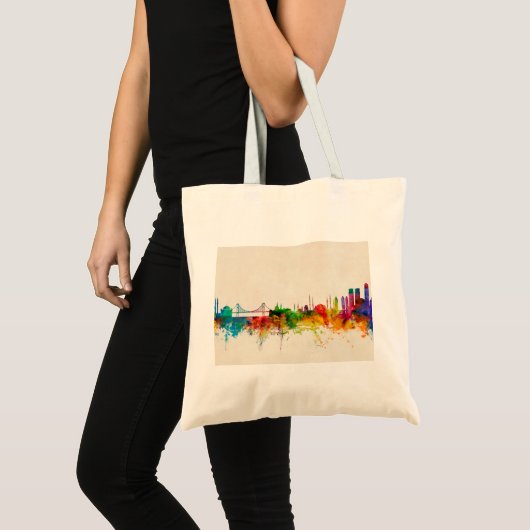 Istanbul Turkey Skyline Tote Bag (Voorkant (product))