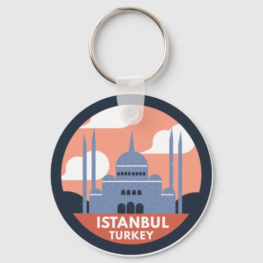 Istanbul Turkey Sleutelhanger (Voorkant)