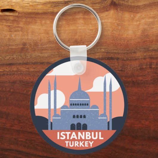 Istanbul Turkey Sleutelhanger (Achterkant)