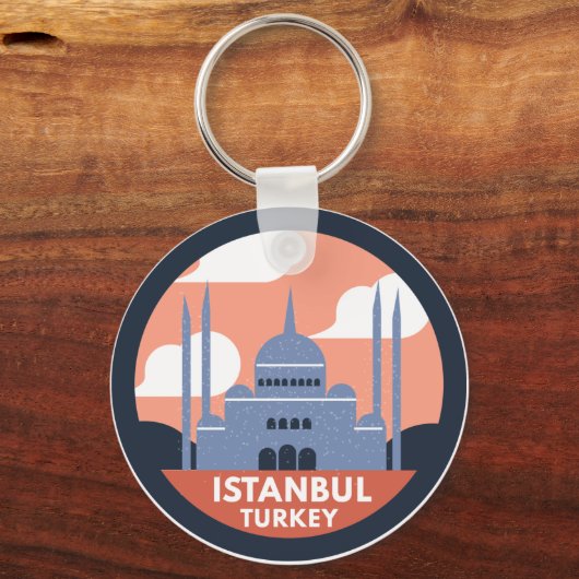 Istanbul Turkey Sleutelhanger (Voorkant)