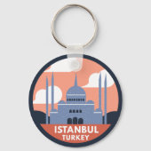 Istanbul Turkey Sleutelhanger (Achterkant)