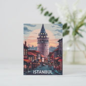 Istanbul Turkey Street Briefkaart (Staand voorkant)