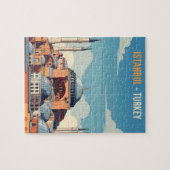 Istanbul Turkey with hagia Sophia and minarets Legpuzzel (Horizontaal)