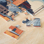 Istanbul Turkey with hagia Sophia and minarets Legpuzzel (Zijkant)