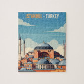 Istanbul Turkey with hagia Sophia and minarets Legpuzzel (Verticaal)