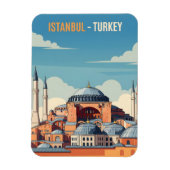Istanbul Turkey with hagia Sophia and minarets Magneet (Verticaal)