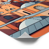 Istanbul Turkey with hagia Sophia and minarets Poster (Hoek)