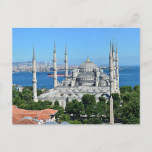 Istanbul Turkije Blauwe Moskee Architectuur Dag Ge Briefkaart