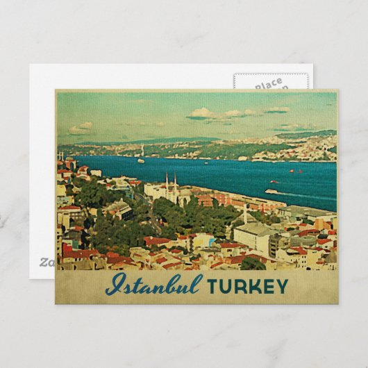 Istanbul Turkije Briefkaart (Voorkant / Achterkant)