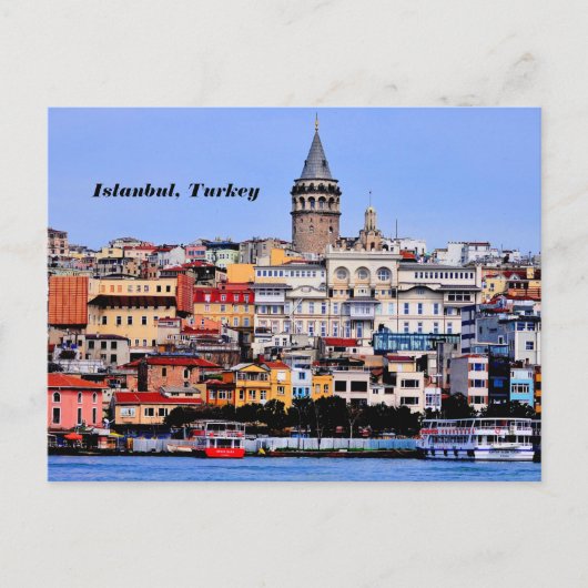 Istanbul, Turkije Briefkaart (Voorkant)