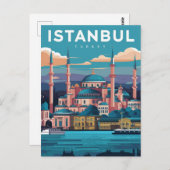 Istanbul Turkije Briefkaart (Voorkant / Achterkant)