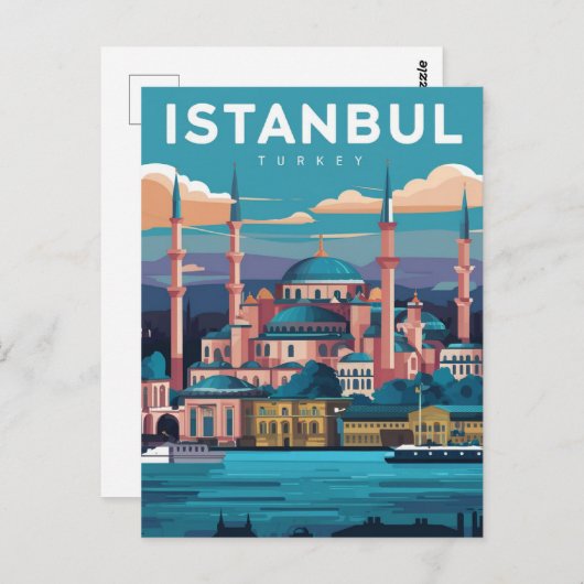 Istanbul Turkije Briefkaart (Voorkant / Achterkant)