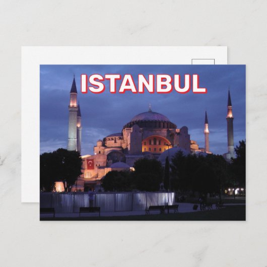 Istanbul, Turkije Briefkaart (Voorkant / Achterkant)