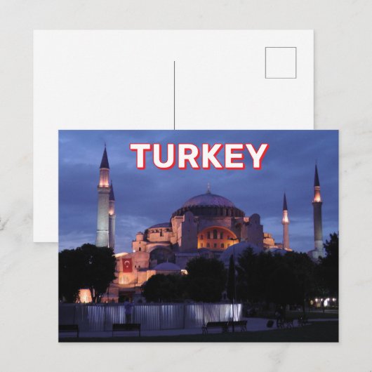 Istanbul, Turkije Briefkaart (Voorkant / Achterkant)