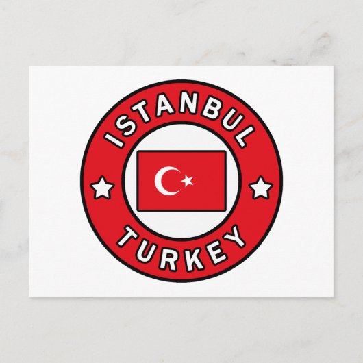 Istanbul Turkije Briefkaart (Voorkant)