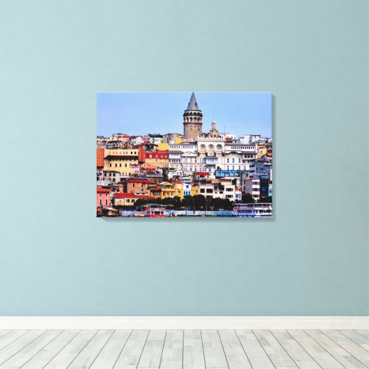 Istanbul, Turkije Canvas Afdruk (Insitu (Houten vloer))