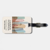 Istanbul, Turkije | City Skyline Bagagelabel (Achterkant horizontaal)